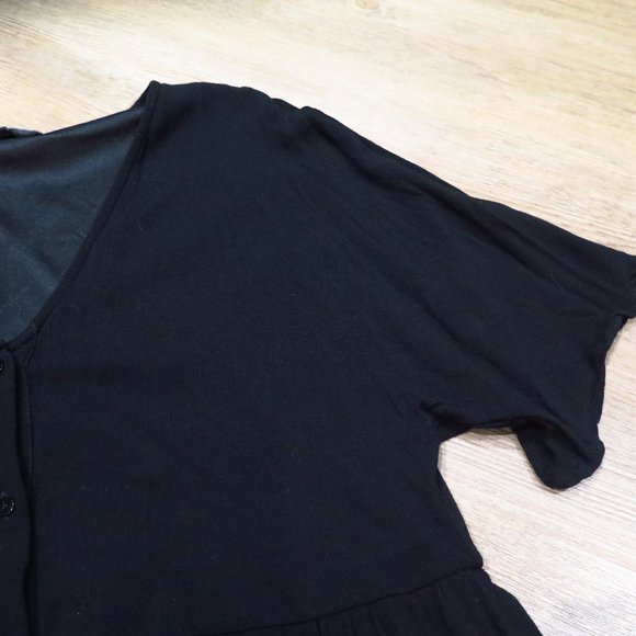 Asos In the Style Black Trapeze Midi Dress Tunic - Picture 7 of 11